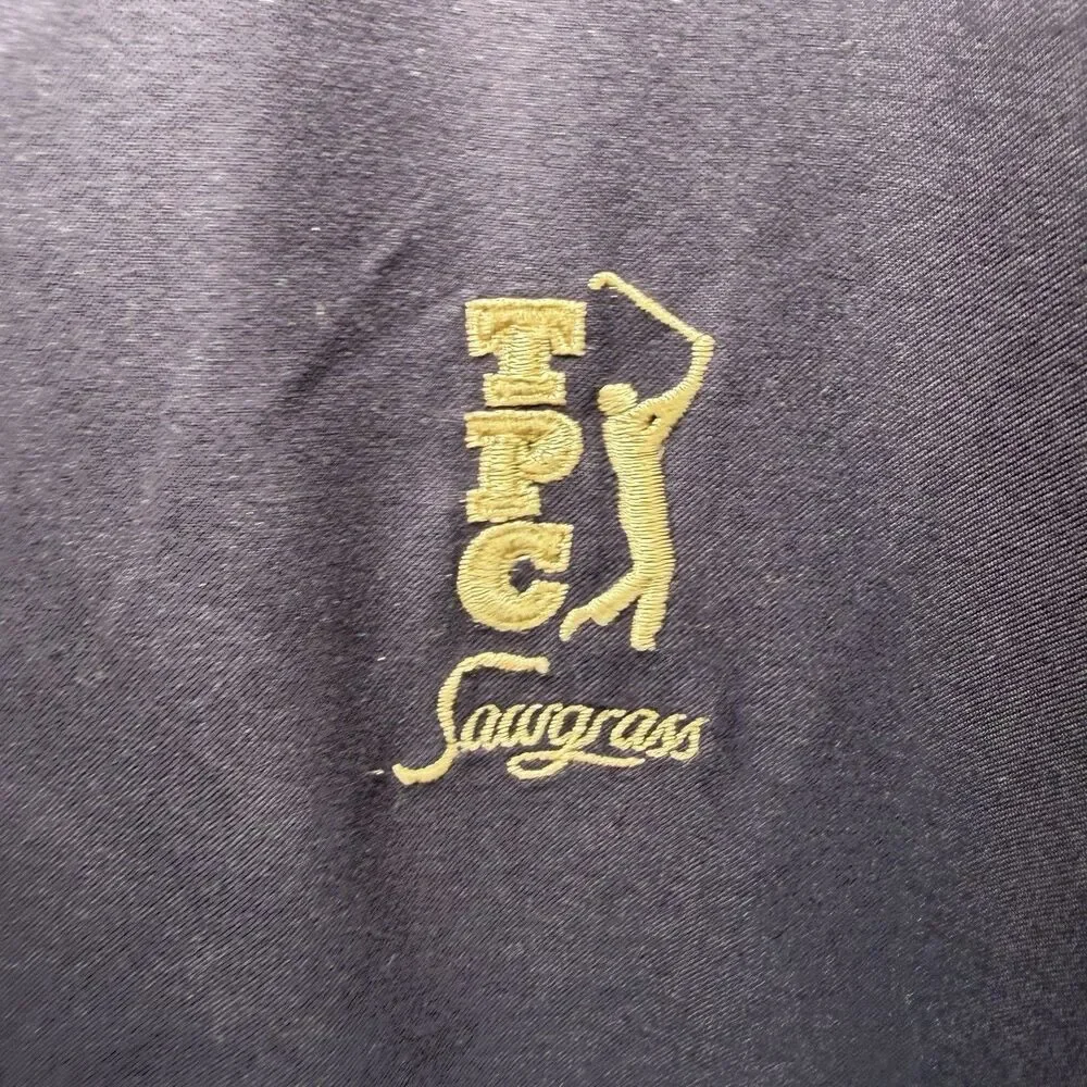 VTG EP Pro TPC Sawgrass V Neck Windbreaker Golf Pullover Jacket Womens Medium